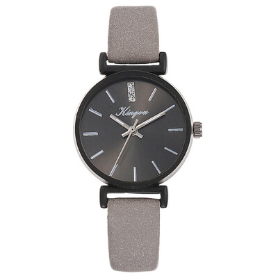 

Best Selling Women Watches Black Dial Ladies Fashion Quartz Wristwatch Casual Leather Strap Clock Work Relogio Feminino