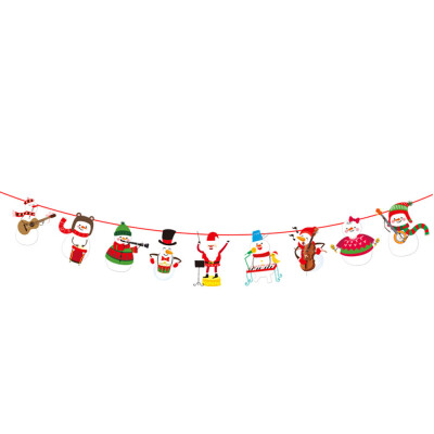 

〖Follure〗Christmas Window Hotel Party Home Hanging DIY Decor Banner Colorful