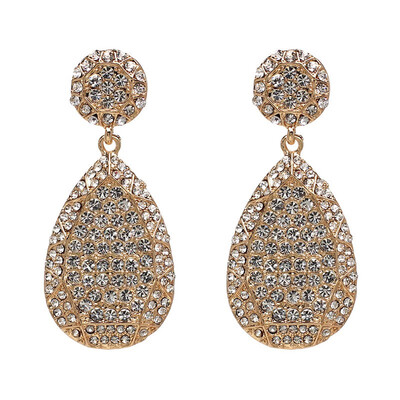 

JURAN Statement Big Stud Earrings For Women Vintage Shiny Beads Earrings GoldSilverBlack Colors Jewelry Earrings Brincos