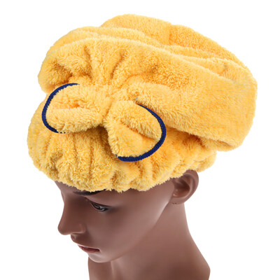 

Home Textile Microfiber Hair Turban Quickly Dry Hair Hat Wrapped Towel Bath