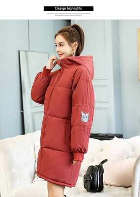 

2018 new down cotton-padded winter cotton-padded winter cotton-padded winter cotton-padded jacket for womens long style