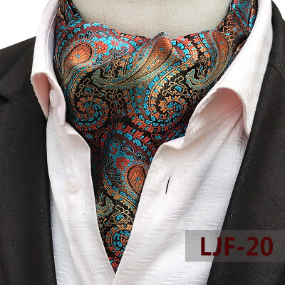 

Yongfeng tie spot 2019 new large pattern polyester jacquard mens scarf retro mens tie