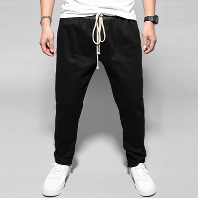 

Gobestart Mens Street Street Fashion Casual Trousers Of Pure Colors In Europe And America