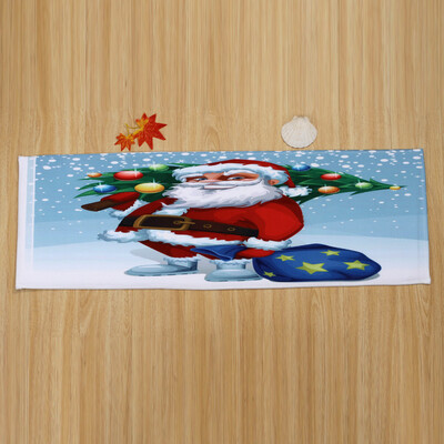 

Tailored Merry Christmas Welcome Doormats Indoor Home Carpets Decor 40x120CM