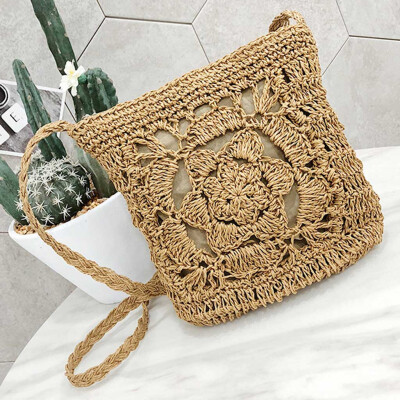 

Tailored Womens Fashion Wild Woven Bag Casual Messenger Bag Retro Shoulder Bag