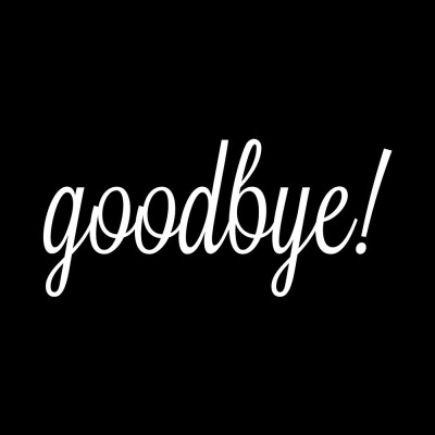 

Toponeto Good Bye Home Decor Wall Sticker Decal Bedroom Door Vinyl Art Mural