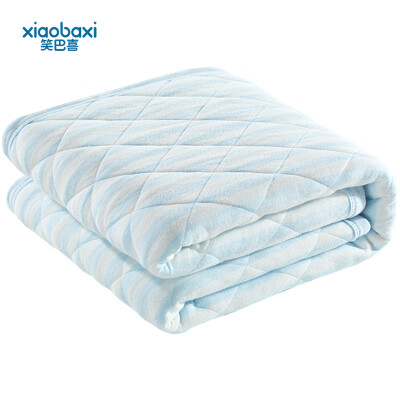 

Laughing Baxi childrens spring&autumn thin by baby quilt kindergarten was smashed cotton air conditioning was kindergarten quilt 100150cm blue