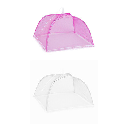 

Toponeto 2 Large Pop-Up Mesh Screen Protect Food Cover Tent Dome Net Umbrella Picnic