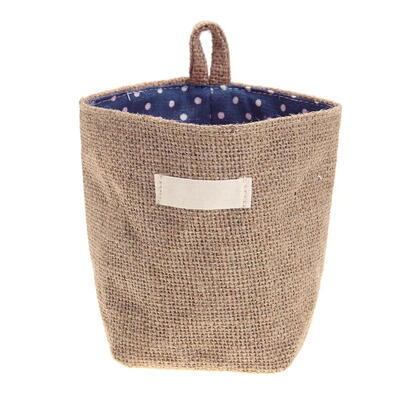 

Jute Storage Bag Basket Organizer with Handles for Baby Toys