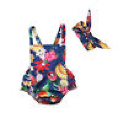 

Newborn Baby Girl Clothes Flower Jumpsuit Fruit Romper Bodysuit Headband Outfit