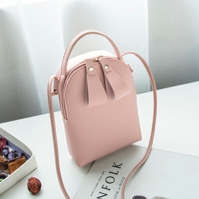 

Tailored Candy Color One Shoulder Small Backpack Messenger Bag Mobile Phone Bag Purse BK