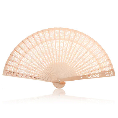 

UpperX Summer Vintage Folding Wooden Carved Hand Fan Wedding Bridal Party