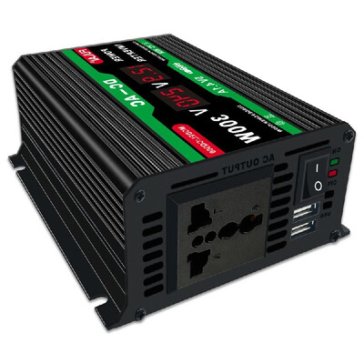 

Modified Sine Wave Inverter High Frequency 300W Power Watt Power Inverter DC 12V to AC 110V Converter Car Power Charger Inverter w