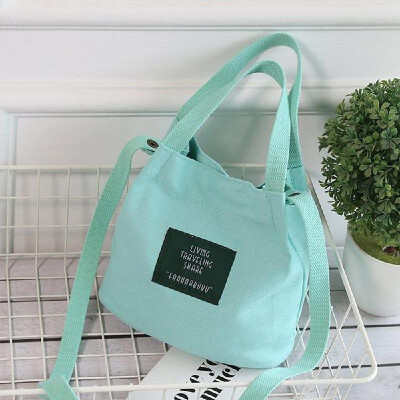 

Wholesale new Korean version of literature&leisure casual shoulder canvas Messenger bag female mini bag small fresh Sen bucket