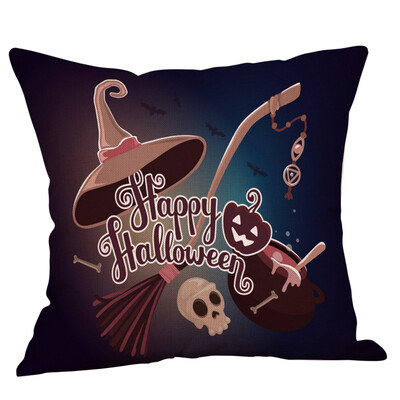 

Happy Halloween Pillows Cover Fall Decor Pillow Case Sofa Throw Cushion Cover