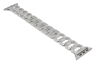 

Shape Of D Letter Iwatch Band Stainless Steel Chain Strap for IWATCH Crystal Diamond D Button Metal Strap