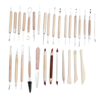 

30pcs Clay Pottery Carve Kit Clay Polymer Smoothing Sculpting Modeling Tool