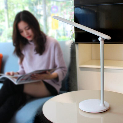 

Small glutinous rice stepless dimming table lamp charging led student eye learning light folding dormitory night light white