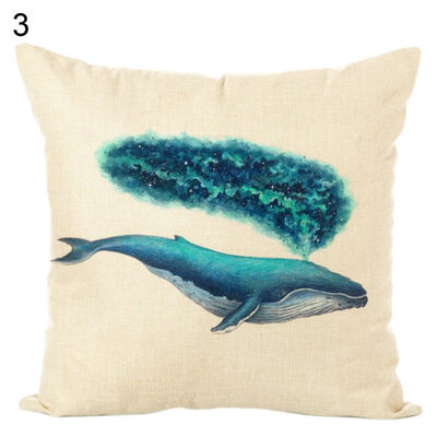 

45x45cm Animal Printed Throw Pillow Case Cushion Cover Home Sofa Bed Car Decor
