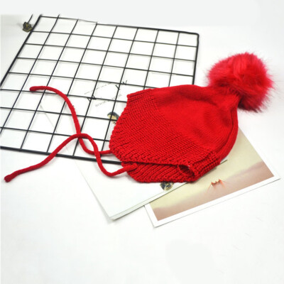 

Childrens Big ball Earmuffs Knitted Hat Winter Warm Trendy Soft Cute Beautiful Unique - for boys&girls