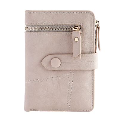 

Wallet Women Simple Retro Zipper Short Wallet Coin Purse Women Card Holders Handbag Women Leather Wallet For Credit Cards