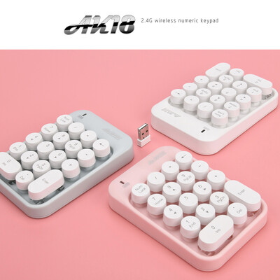 

Ajazz 24G Wireless Numeric Keyboard Mini Numpad 18 Keys Digital Keyboard for Window XP Win7 8 10 ios Laptop PC Notebook Desktop