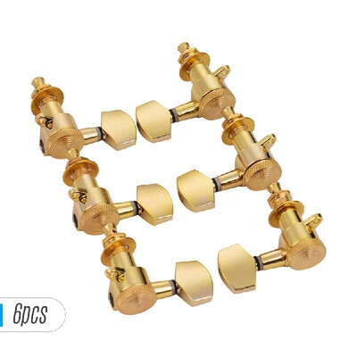 

Pack of 6 Guitar String Tuning Pegs Locking Tuners Machine Heads Knobs 3L3R for Acoustic Electric Guitars Replacement Accessories