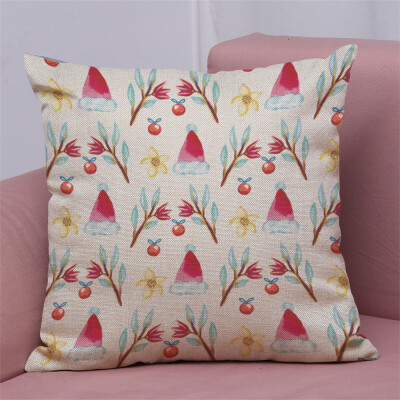 

Tailored New Christmas Cotton Linen Pillow Case Sofa Cushion Cover Home Decor