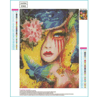 

DIY 5D Diamond Painting Cross Stitch Kit Foe Kids&Adults Full Round Resin Diamond Covered