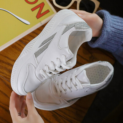 

Shoes female Korean version of womens shoes sneakers female ins port wind super fire student board shoes spring small white shoes