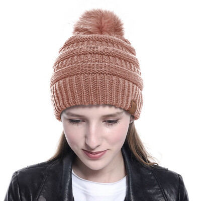 

Tailored New Women Girls Keep Warm Winter Casual Knitted Hat Wool Hemming Hat Ski Hat