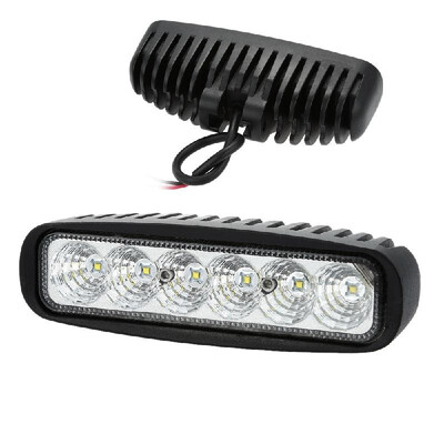 

1PC 6inch 18W LED Flood Beam Work Lamp Fog light Headlight Truck Off-road Car Boat Lamp