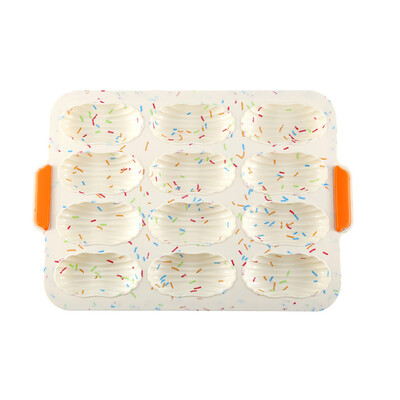 

Gobestart 1PC Silicone Cake Mold Pan Muffin Chocolate Pizza Baking Tray Mould