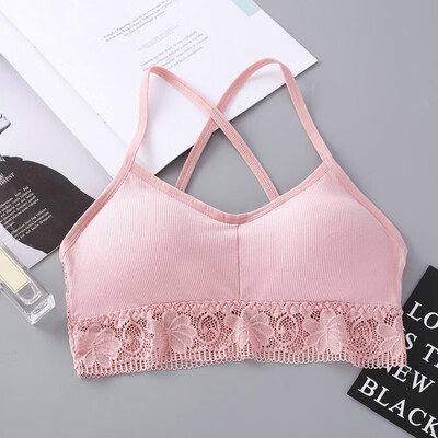 

Lace Cross Camisole Wrapped Chest Bra