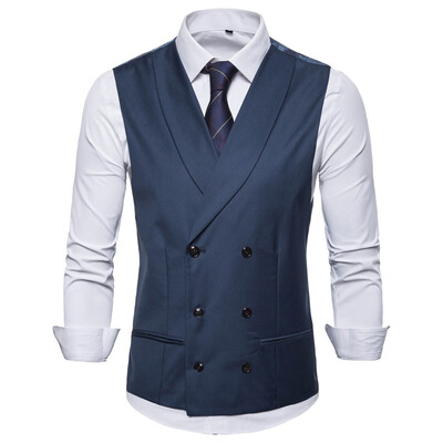 

Toponeto Mens Fashion Business Casual Wedding Waistcoat Tops Vest Jacket Top Coat