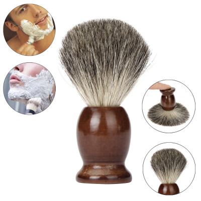 

〖Follure〗ZY New Men Shaving Beard Brush Badger Hair Shave Black Barber Tool