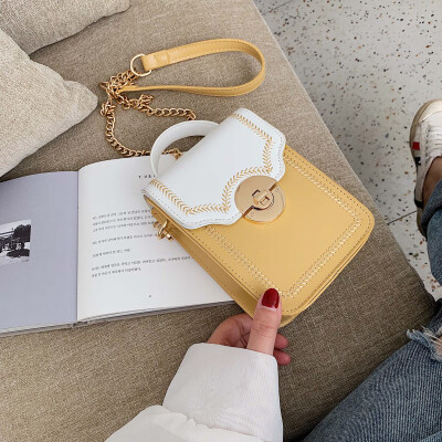

Embroidery thread lock buckle bag vertical paragraph female bag summer small fresh messenger bag female new fashion wild