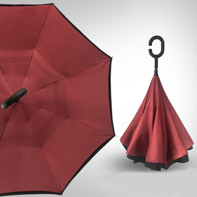 

XIAOYUAN Double-layer umbrella reverse open&close hands-free 13543