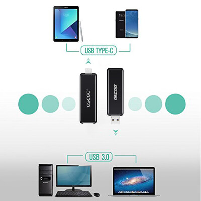 

OSCOO USB 30 Type-C 31 32G Flash Drive USB Type-C Dual Drive Memory Sticks U Disk For Type-C Smartphone Computers New MacBook