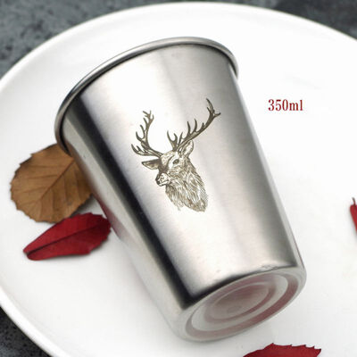 

Ins Hot Style Nordic Simple Industrial Style Stainless Steel Beer Cold Toothbrush Lover Cup