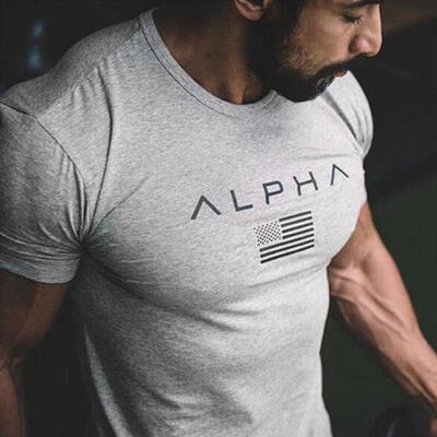 

New Mens Tops Tee Shirt Slim Sport Fitness Short Sleeve LHP Casual T-Shirts