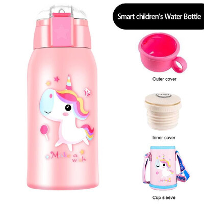 

Kids Water Bottle Cartoon Animal Bottle Intelligent Temperature Display Bottle Portable Stainless Steel Cup Vacuum Insulated Cup 5