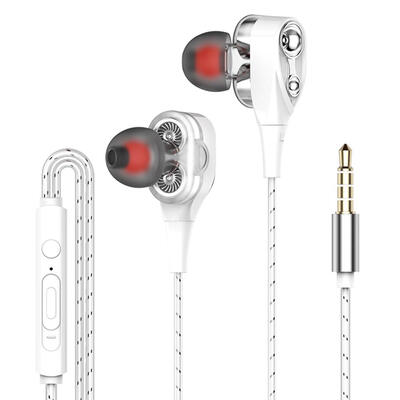 

S1 Dual Drive Earphones Headset In Ear 35mm Wired Gaming Earbuds with Mic