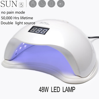 

48W UV LED Nail lamp 24 LEDs Nail dryer for All Gels with 10s30s60s button Perfect Thumb Solution for nail art tools