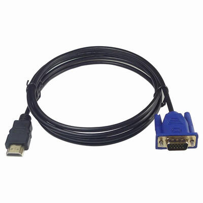 

6 ft 18M HDTV HDMI to VGA Male HD15 Adapter Cable For PC TV DF