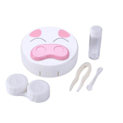 

Cute Travel Plastic Contact Lenses Box Eyes Care Kit Holder Container Gift