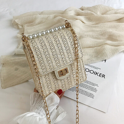 

Tailored Women Vintage Straw Bag Casual Wild Vacation Simple Weave Crossbody Bag