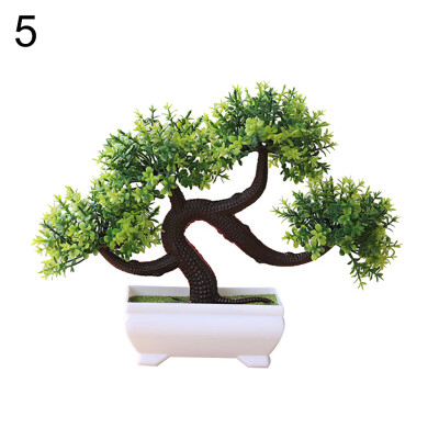 

Artificial Plant Tree Bonsai Fake Potted Ornament Home Hotel Garden Decoration