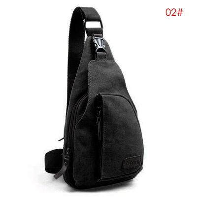 

2018 New Style Fashion Zipper Men Vintage Canvas Satchel Shoulder Sling C Bag