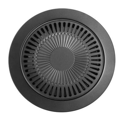 

BBQ Frying Roasting Pan Non-stick Gas Grill Pan Outdoor Saucepan with Brush